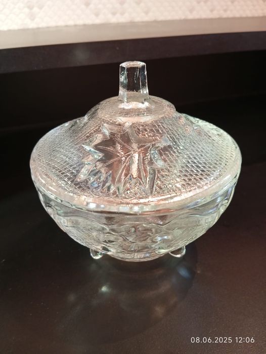 Вазочка чешское стекло