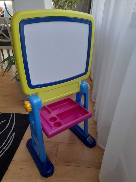 Детска дъска за рисуване и писане, бяла дъска магнитна, Playgo, голяма