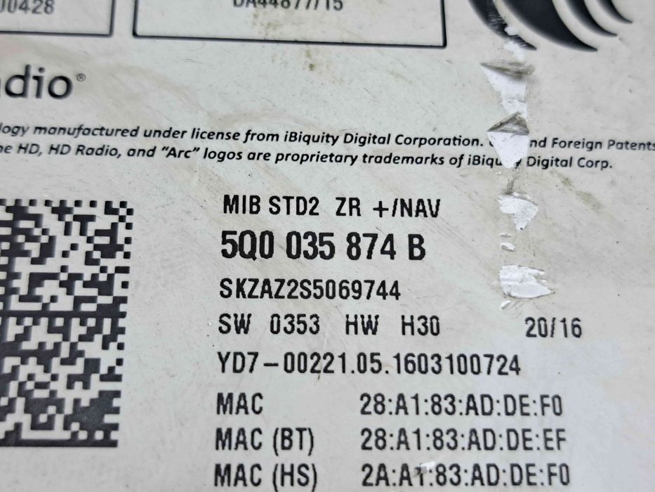 Unitate multimedia Skoda Octavia 3 Combi (5E5) [Fabr 2012-prezent] 5Q