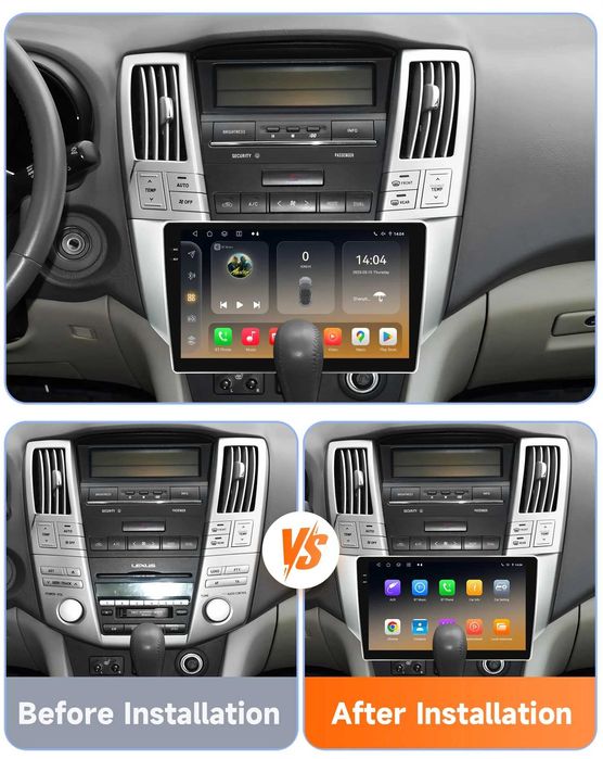 Мултимедия 9″ Android 14 за LEXUS RX II RX300 CARPLAY навигация RDS