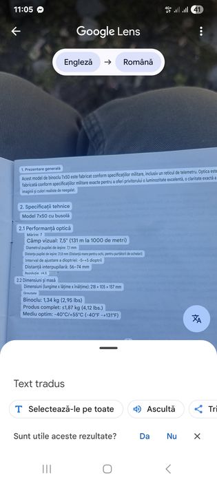 Binoclu militar 7x50