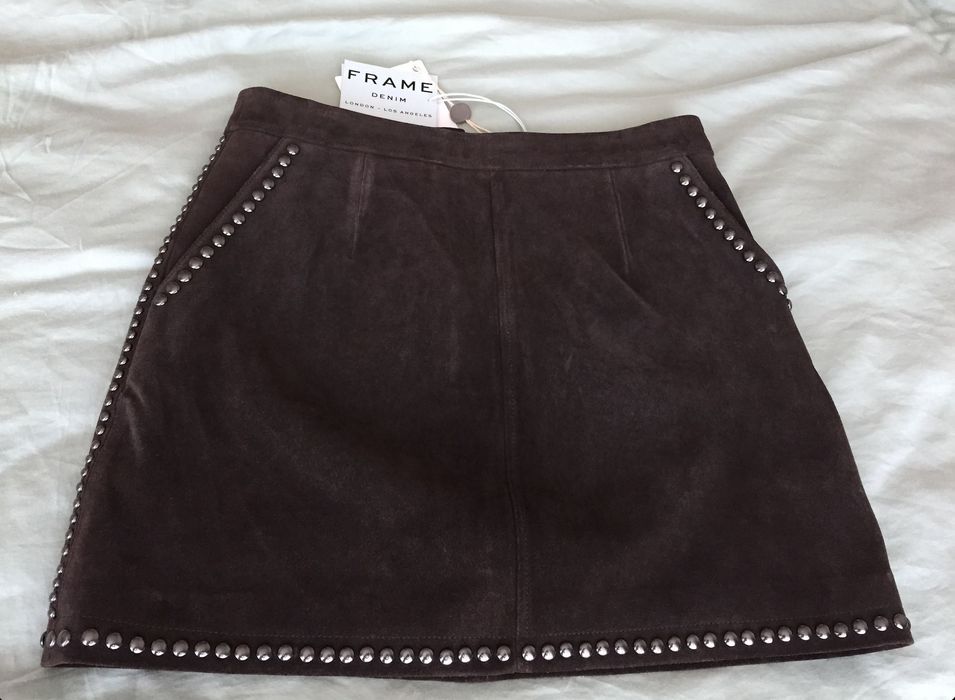 Къса велурена пола Frame, M - L, нова