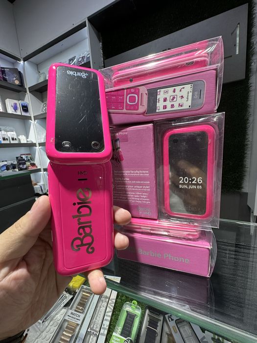 Barbie telefon yengi 2 ta simkartali