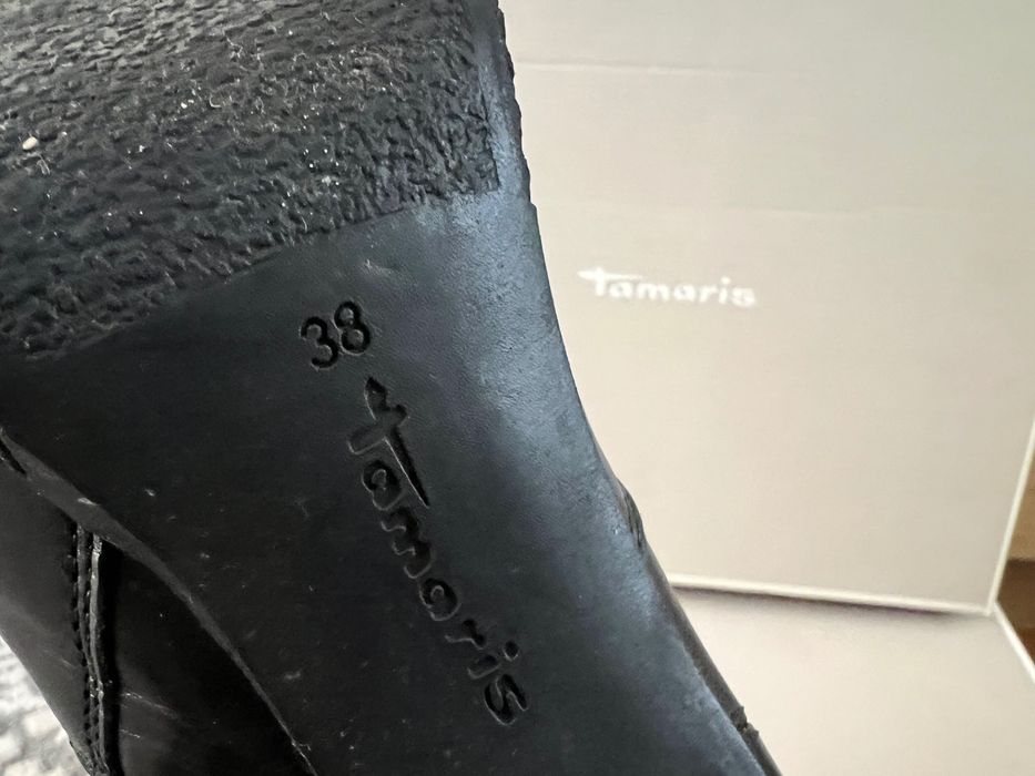 Черни кожени  боти