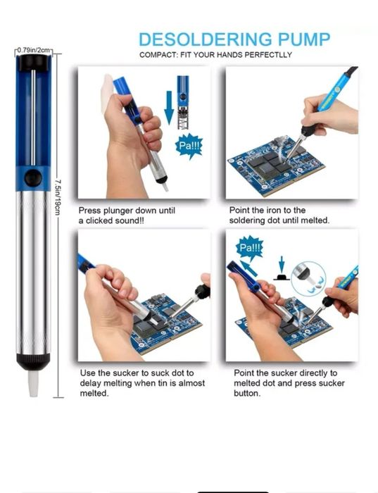 Професионален поялник 80W с електронно регулиране на температурата