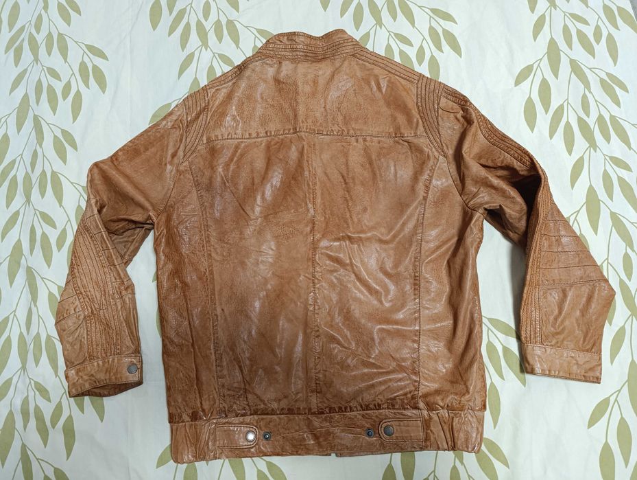 ''Mauritius''оригинално мъжко винтидж кожено яке Л размер