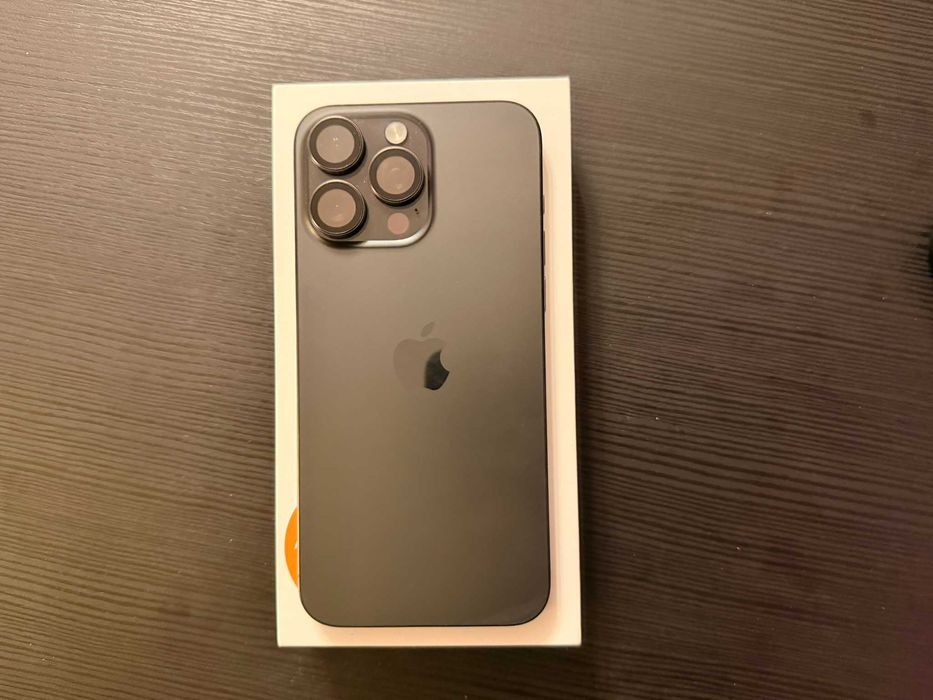 iPhone 15 Pro Max Black Titanium 5G, 256GB CA NOU HUSE FULL BOX