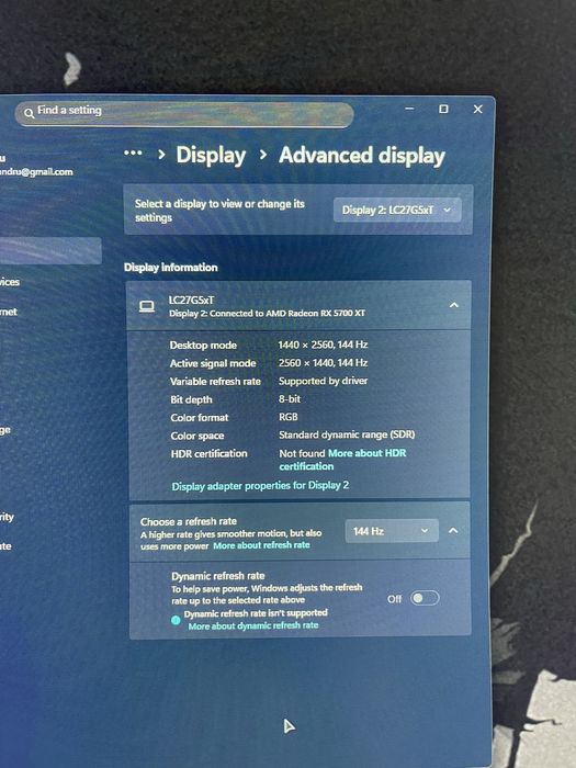Vand Monitor Gaming Samsung G5 2K 144hz