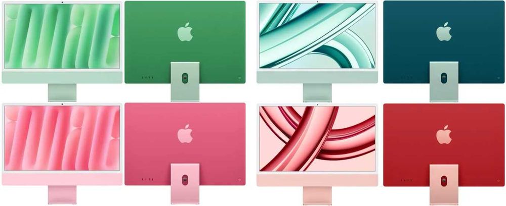 НОВ! iMac 24" 4.5K 10C/10G M4 16GB 256GB Green / Blue / Silver / Pink
