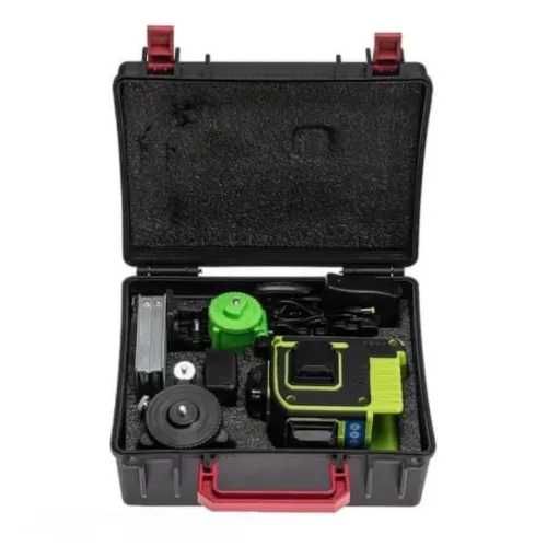 4D лазерен нивелир с 16 линии (четири точков) самонивелиращ се, зелен