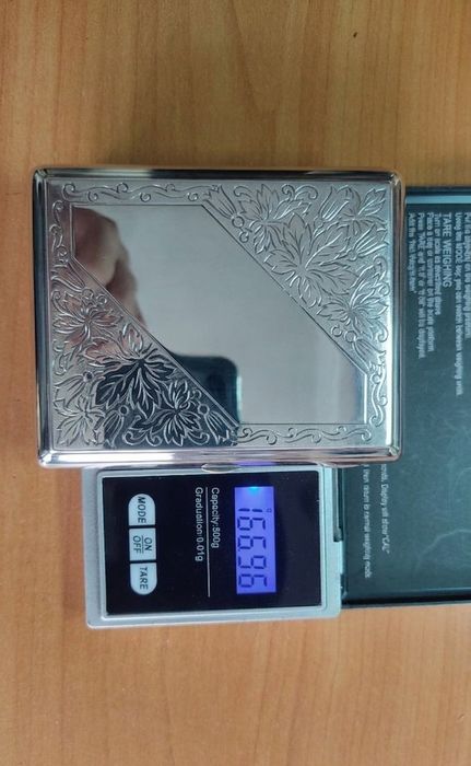 Портсигар серебрянный