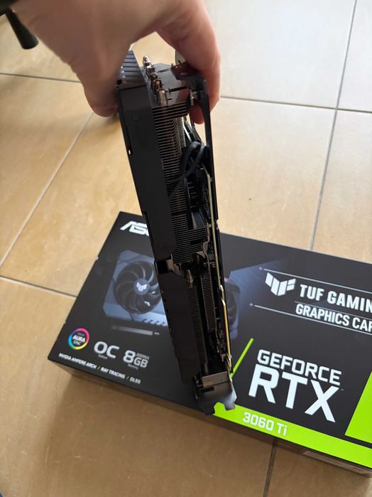 ASUS TUF Gaming GeForce RTX 3060 TI V2 OC Edition + къстъм кабели