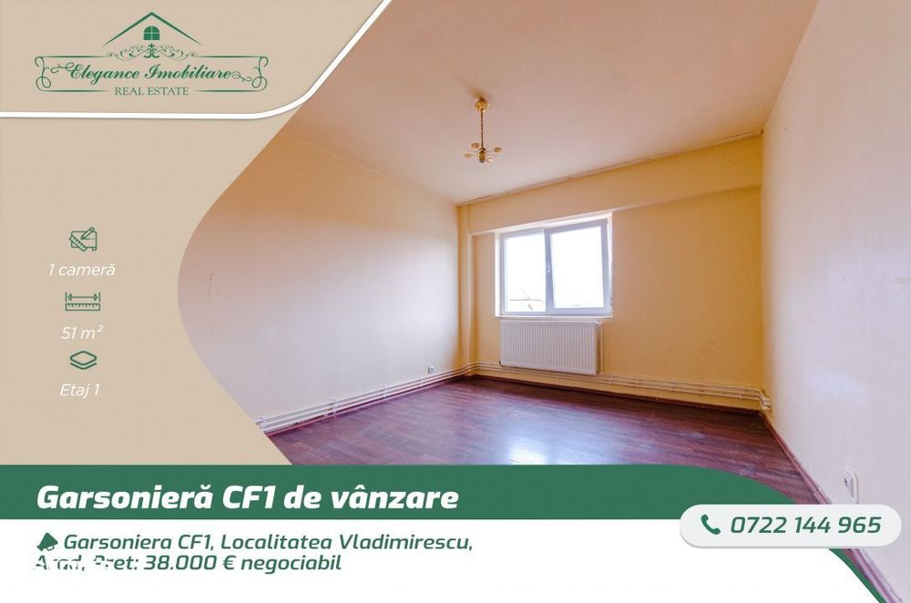 Garsoniera CF 1, Localitatea Vladimirescu, Arad