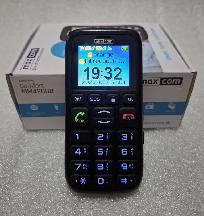 Telefon mobil pentru seniori Maxcom Comfort MM428 Dual SIM