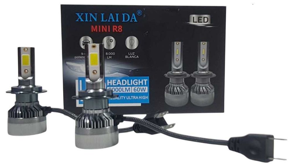 Лед крушки R8 MINI- Н7 за фарове 60W 8000L