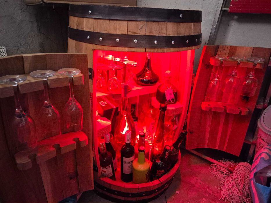 Butoi rustic cu led