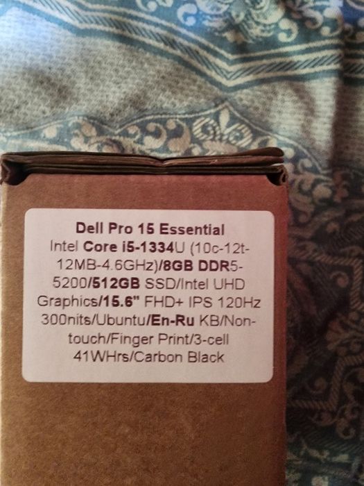 Noutbuk Dell 15 Pro Essential