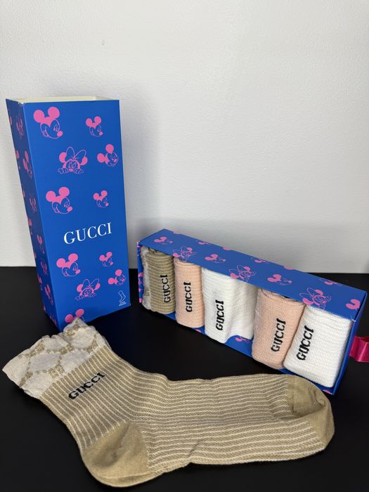 Set 6 perechi de sosete GUCCI calitate deosebita cadoul perfect