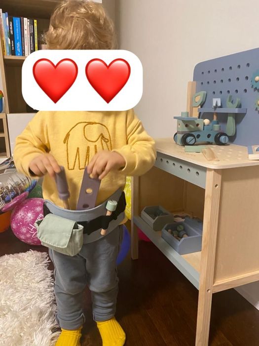 Banc de lucru + centura scule Little Dutch