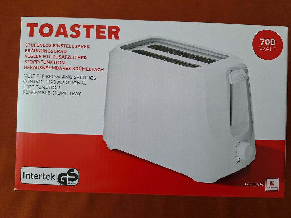 Toaster, prăjitor de pâine, putere = 700w  ( NOU )