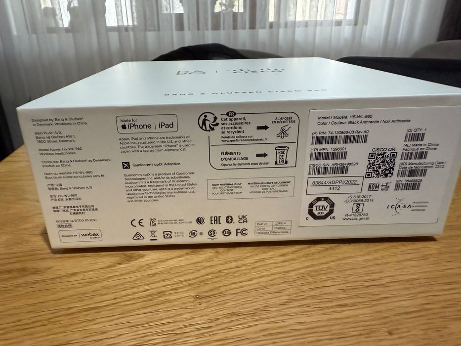 Слушалки Bang & Olufsen Cisco 980