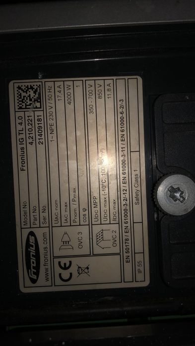 Invertor solar Fronius IG TL 4.0