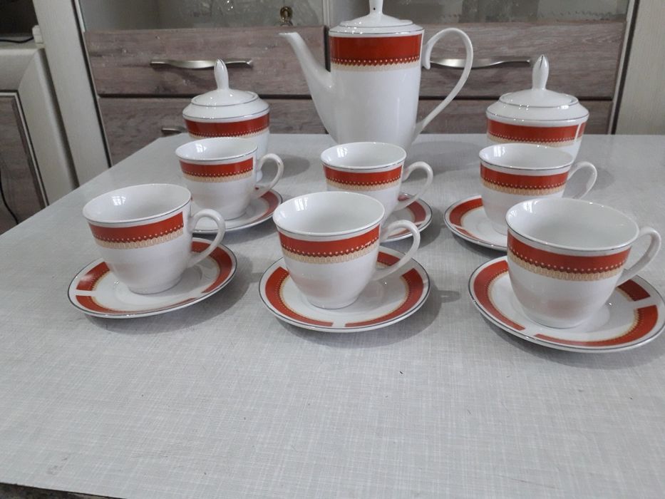 Кофейный сервиз.15 предметов.