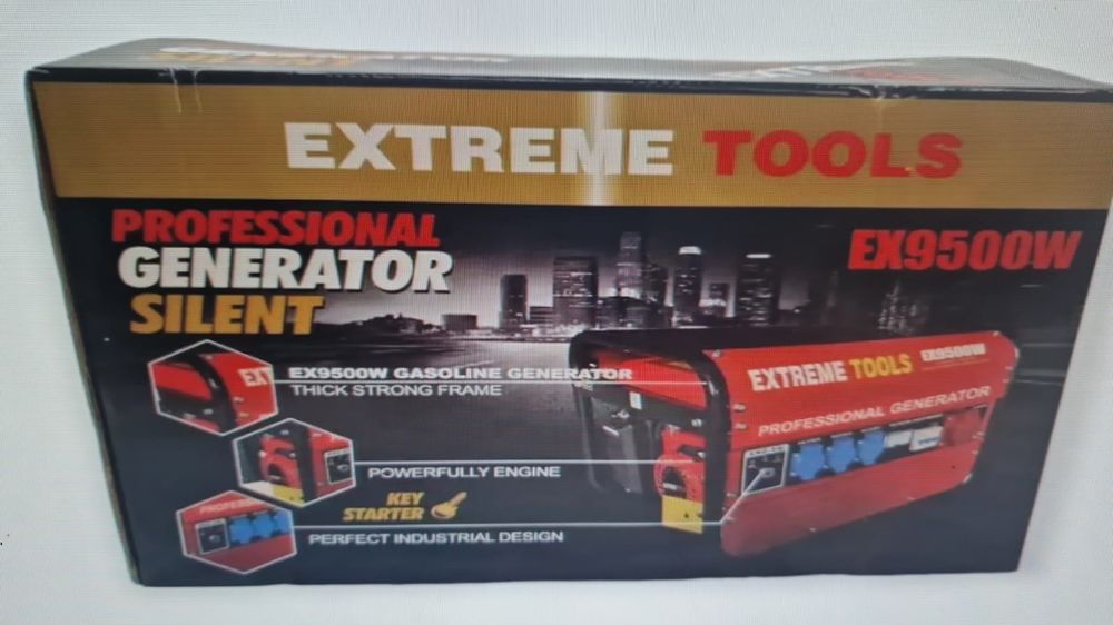 Generator de curent, model EX9500 Benzina, 3.500W, 12 / 230 / 380V