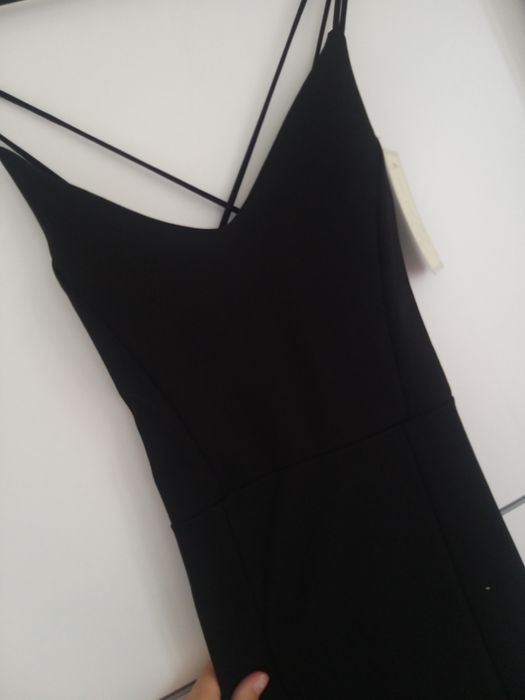 Официална дълга черан рокля