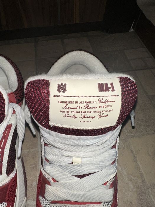 Amiri MA-1 Swarovski red size:44