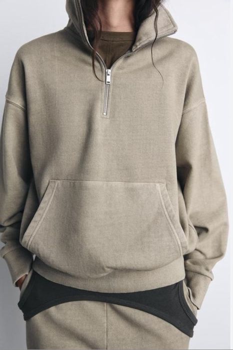 поло суитшърт с джоб Zara m