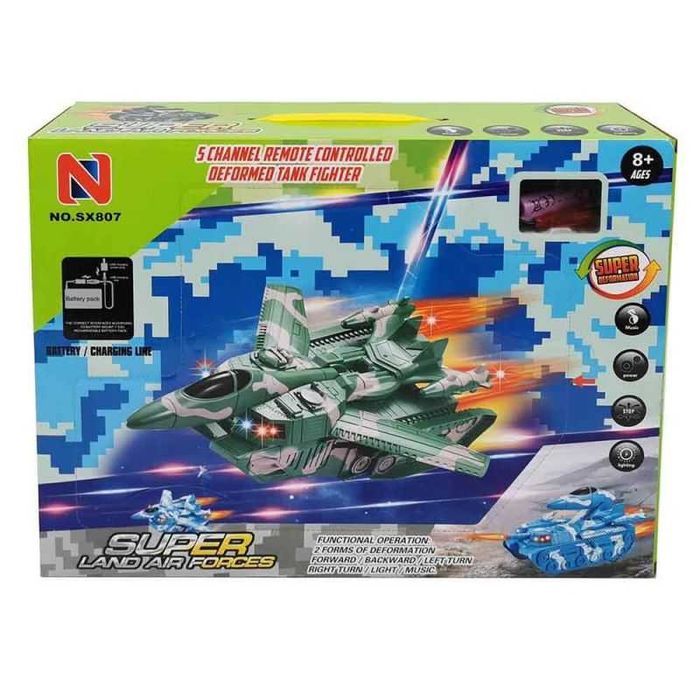 Детски самолет трансформер, с дистанционно