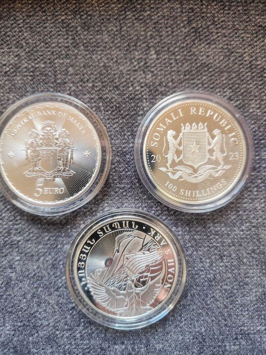 Монети от 1 oz.2 oz