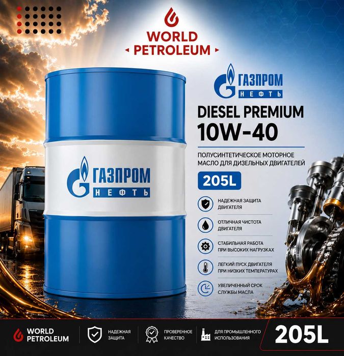 Моторное масло Gazpromneft Diesel Premium 10W-40