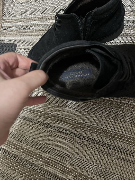 Мужские сапоги зимние замшевые