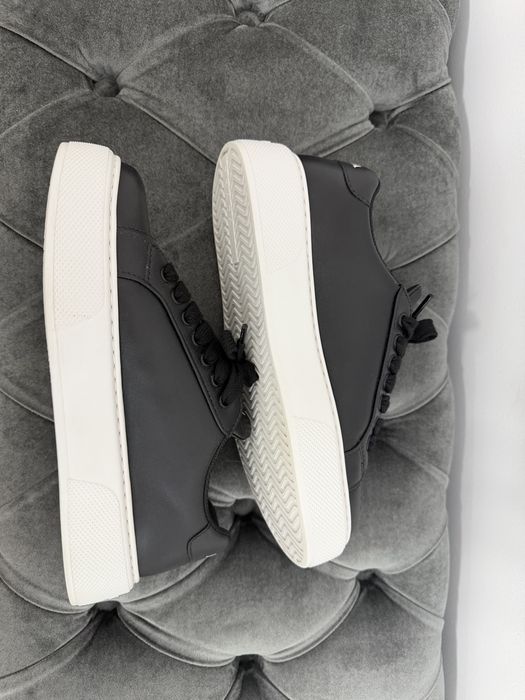 Prada black leather sneaker