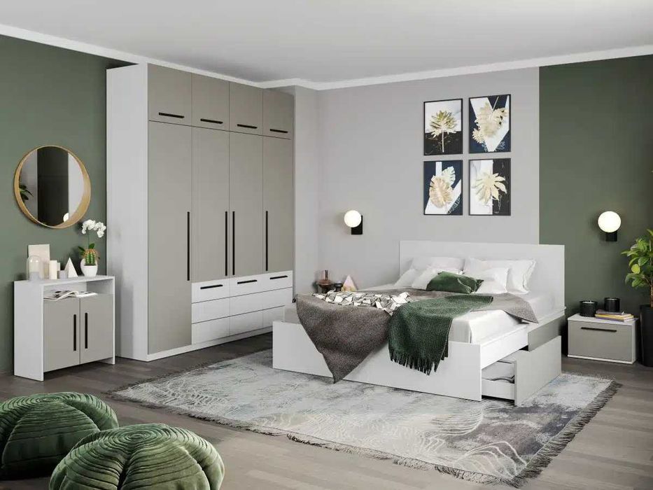 Dulap Inalt Casmir / Alb 2m Soares