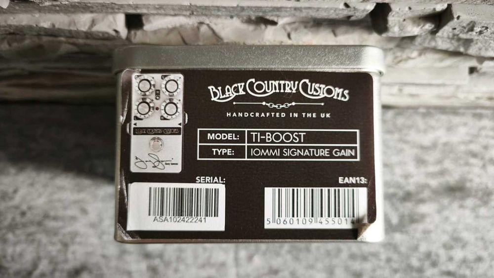 Pedală premium boost, gain și overdrive chitară electrică Laney Black Country Customs TI-BOOST Tony Iommi Signature Gain - UK