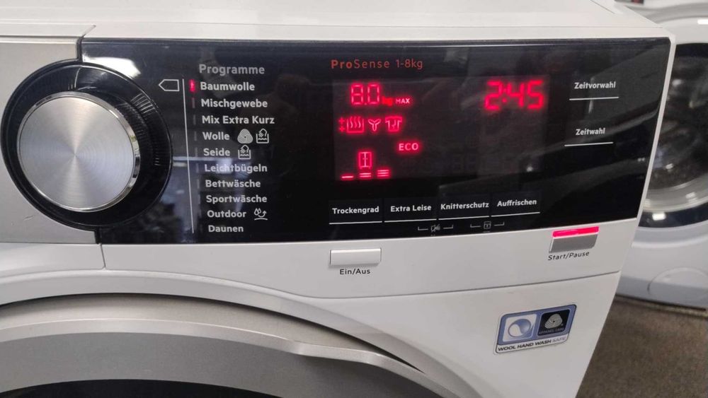 A+++ Сушилня с термопомпа AEG-АЕГ 8 кг SensiDry 8000 Series