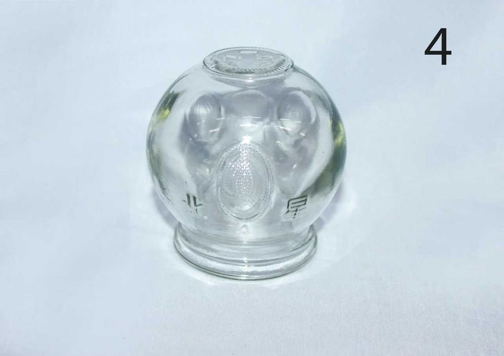 Банка на спину, стеклянная № 4, 75x85 мм