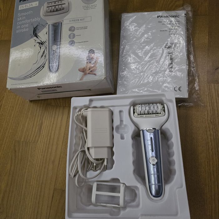 Epilator Panasonic ES-EL2A-A503, Umed/uscat, 3 viteze, Autonomie 30 mi