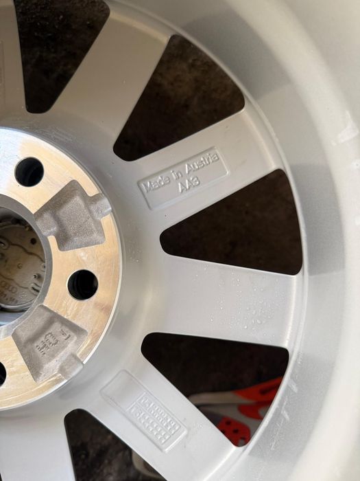 4 Jante originale Audi R16 + Anvelope vară Bridgestone 225/55 R16