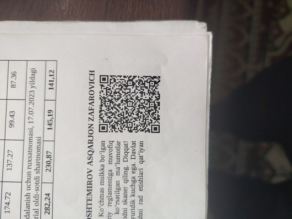 Dahbet shaharchasida 2  etajlik Yangi 7 sotix tayyor xonodon sotiladi