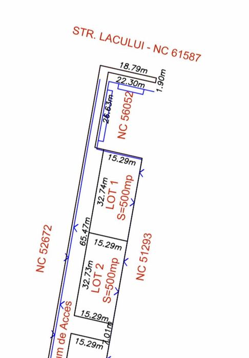 Lot 730 Mp – Strada Lacului – Doar 31.000 €