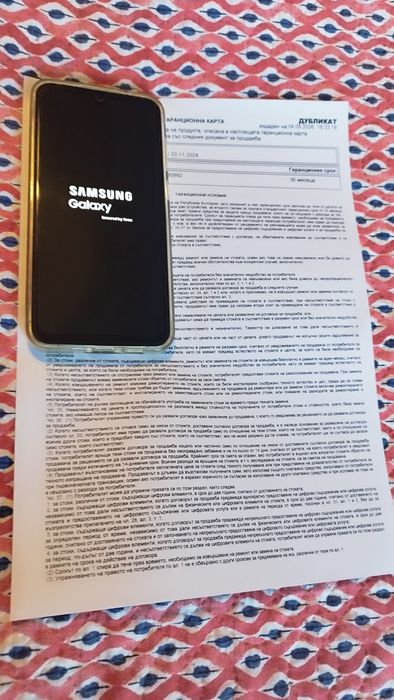 Samsung A55 в гаранция още година и половина