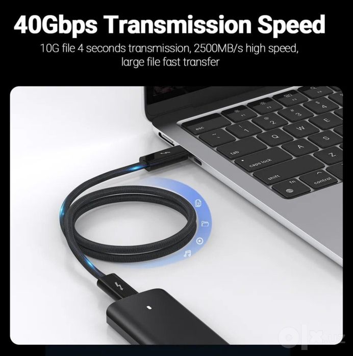 Кабель/ Kabel 240w Thunderbolt 4 1.8m