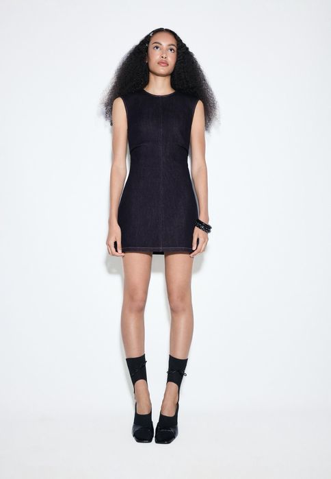 Платье из денима Stradivarius