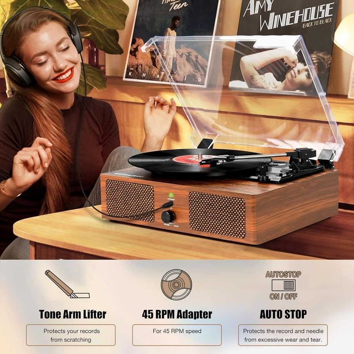 Pick-up pentru discuri de vinil în stil vintage