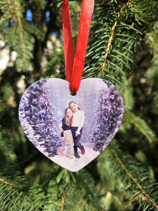 Коледна топка висулка за елха със снимка