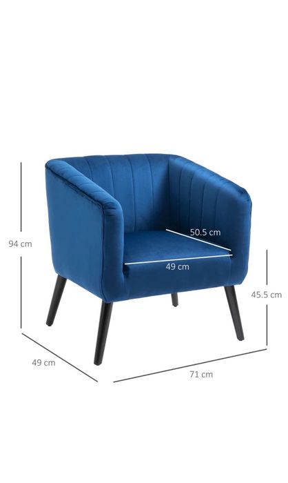 HOMCOM Fotoliu Modern Stil Nordic